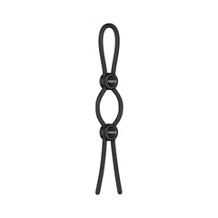 Nexus Forge - Double Adjustable Penis Ring - Black