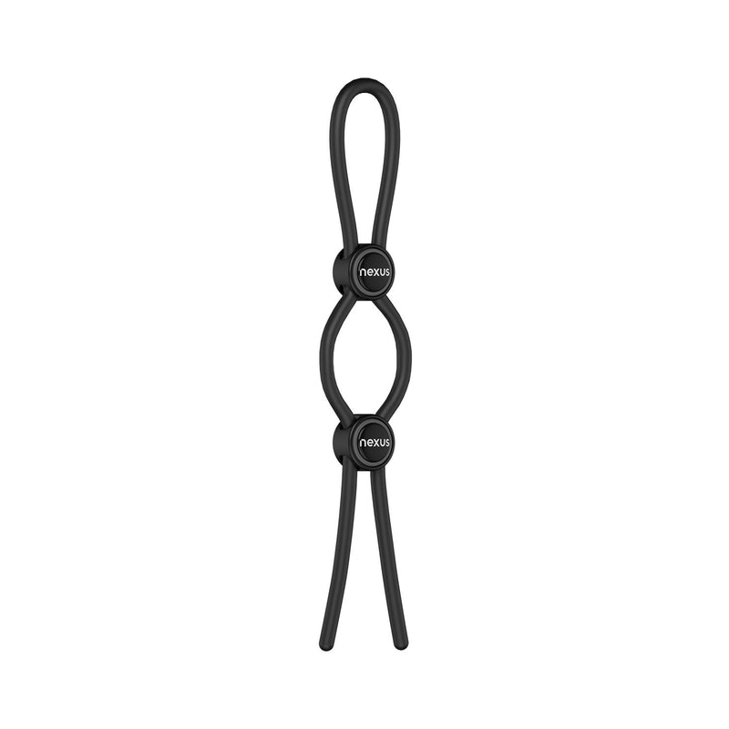Nexus Forge - Double Adjustable Penis Ring - Black