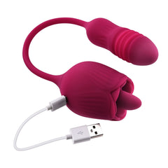 Evolved - Wild Rose Tong Vibrator - Red