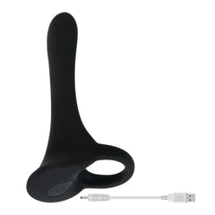 Evolved - Cock Armor Vibrating Cockring - Black