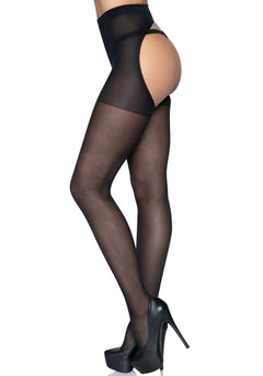 Sheer Open Butt Pantyhose