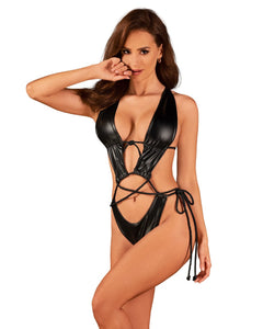 Obsessive - Body with Open Crotch - Black
