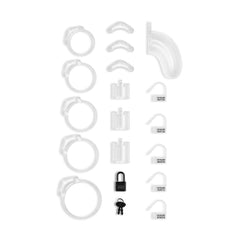 Lockdown Chastity Cage Clear - Medium