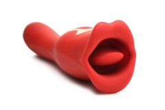 Lickgasm Kiss + Double-sided Kiss Vibrator - Red