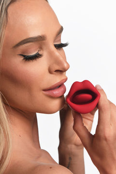 Lickgasm Kiss + Double-sided Kiss Vibrator - Red
