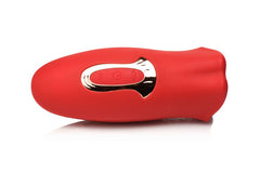 Lickgasm Kiss + Vibrating Kiss Stimulator - Red