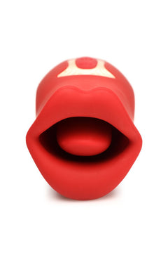 Lickgasm Kiss + Vibrating Kiss Stimulator - Red