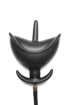 Inflatable Silicone Anal Plug - Black