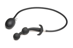 Inflatable Silicone Anal Plug - Black