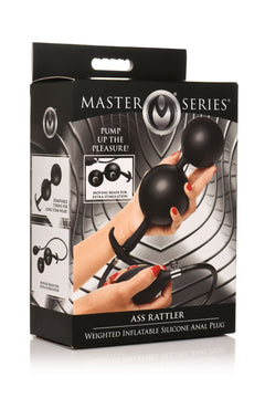 Inflatable Silicone Anal Plug - Black