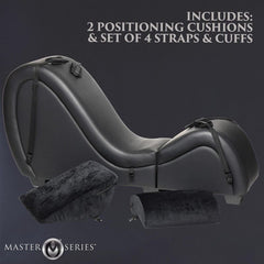 Kinky Sex Lounge with Cushions - Black
