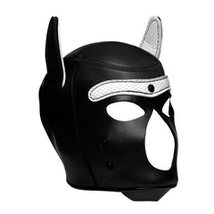 Spike Puppy BDSM Hood - Black/White