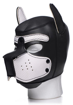 Spike Puppy BDSM Hood - Black/White