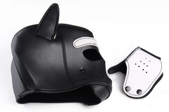 Spike Puppy BDSM Hood - Black/White