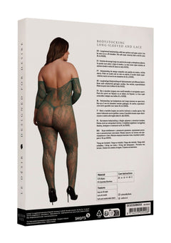 Catsuit With Long Sleeves - Green