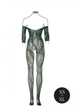 Catsuit With Long Sleeves - Green