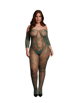 Catsuit With Long Sleeves - Green
