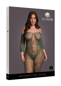 Catsuit With Long Sleeves - Green