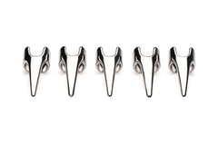 Five-Piece Sensation Claw Rings - Silver