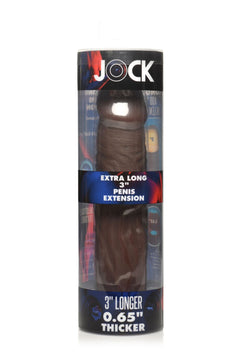 JOCK Extra Long Penis Sleeve 3'' - Brown