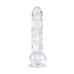 Jelly Dildo with Balls - 13.5 cm