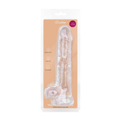 Jelly Dildo with balls - 19 cm