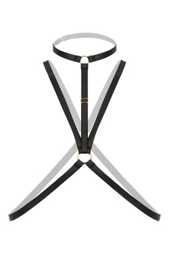 Christine - Strappy Harness Bralette Secret Love- black