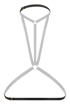 Christine - Strappy Harness Bralette Obsession -Black