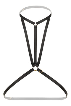 Christine - Strappy Harness Bralette Obsession -Black