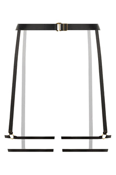 Christine - Strappy Garterbelt Blushing - Black
