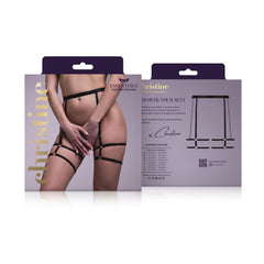 Christine - Strappy Garterbelt Blushing - Black