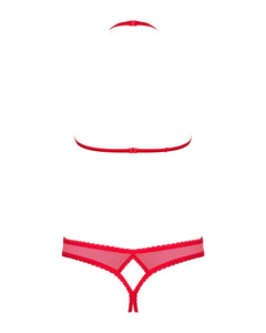 Obsessive - 870-sec-3 Two-piece Set - Red