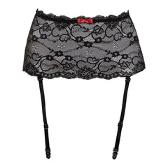 Christine - Lace suspenderbelt wide Marzia - Black