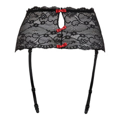 Christine - Lace suspenderbelt wide Marzia - Black