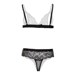 Christine - Pearl and lace braset Mea - Black