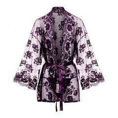 Christine - Lace Kimono Graceful - Purple