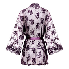 Christine - Lace Kimono Graceful - Purple