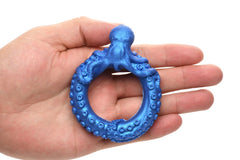 XR Brands - Poseidon's Octo-Ring Silicone Cock Ring - Blue