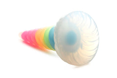 XR Brands - Luminescent Rainbow Silicone Dildo