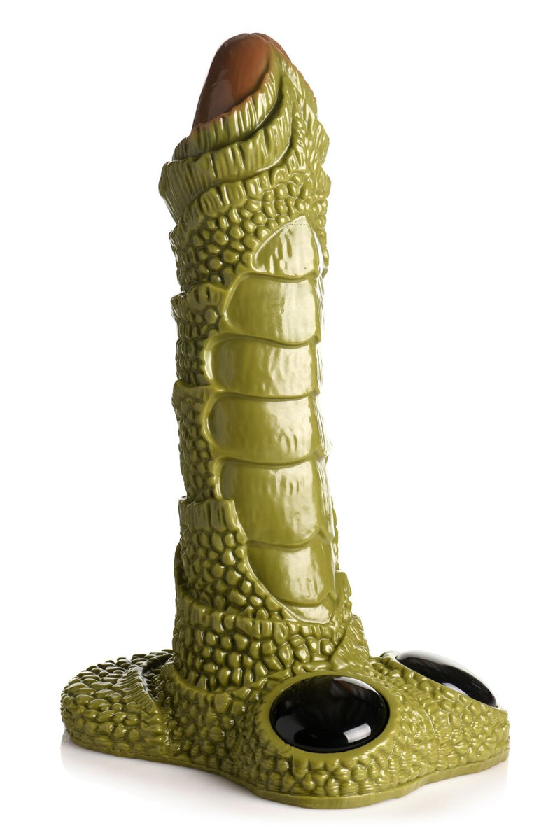 XR Brands - Giant Scaly Swamp Monster Dildo - Green