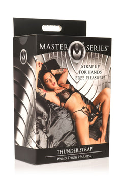 XR Brands - Thunder Strap Wand Thigh Harness - Black