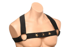 XR Brands - Chest Harness with Armbands - Black
