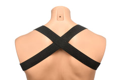 XR Brands - Chest Harness with Armbands - Black
