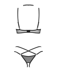 Obsessive - Donarella 3-pcs Crotchless Set - M/L
