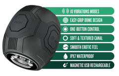 Blush Novelties - Dome X Vibrating Masturbator - Black