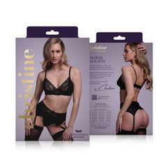 3 pc Lingerie-set Sanne -black animal