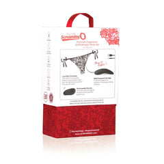 The Screaming O - Premium Ergonomic Remote Panty Set Black