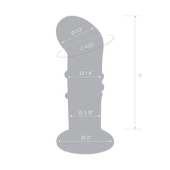 Glas - Rechargeable Remote Controlled Vibrating Dotted  G-Sp