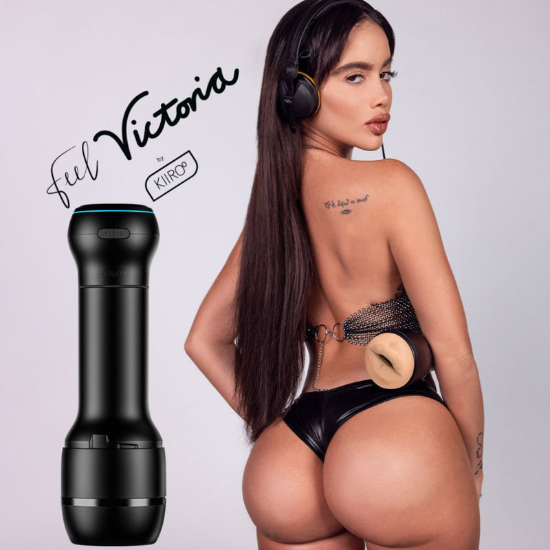 Kiiroo - PowerBlow & Feel Victoria June Mouth Masturbator Combo - Black