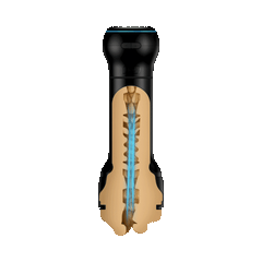 Kiiroo - PowerBlow & Feel Victoria June Mouth Masturbator Combo - Black